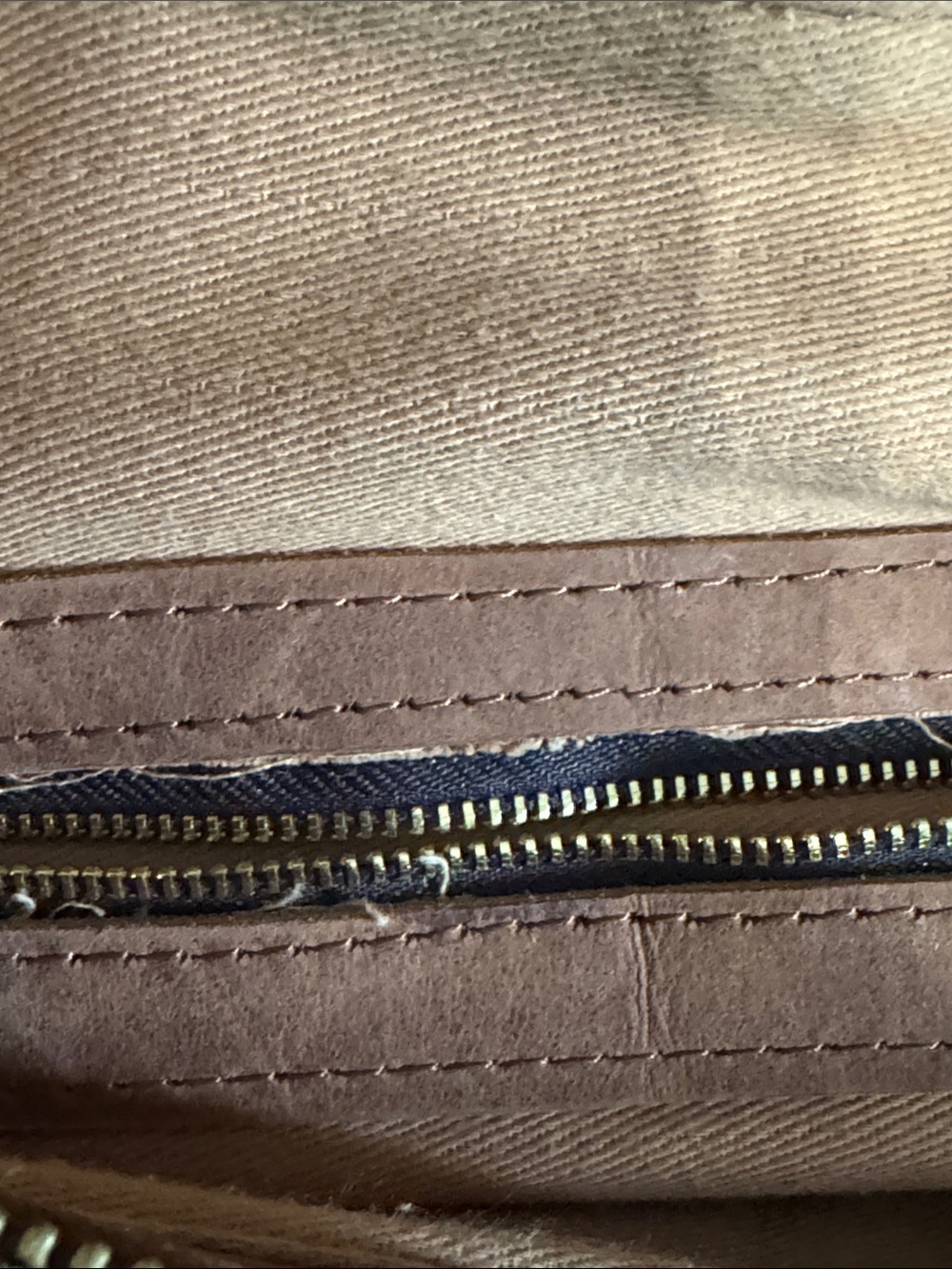 Raven + Lily Brown Leather Backpack with Front Flap and Pockets - Picture 5 of 6